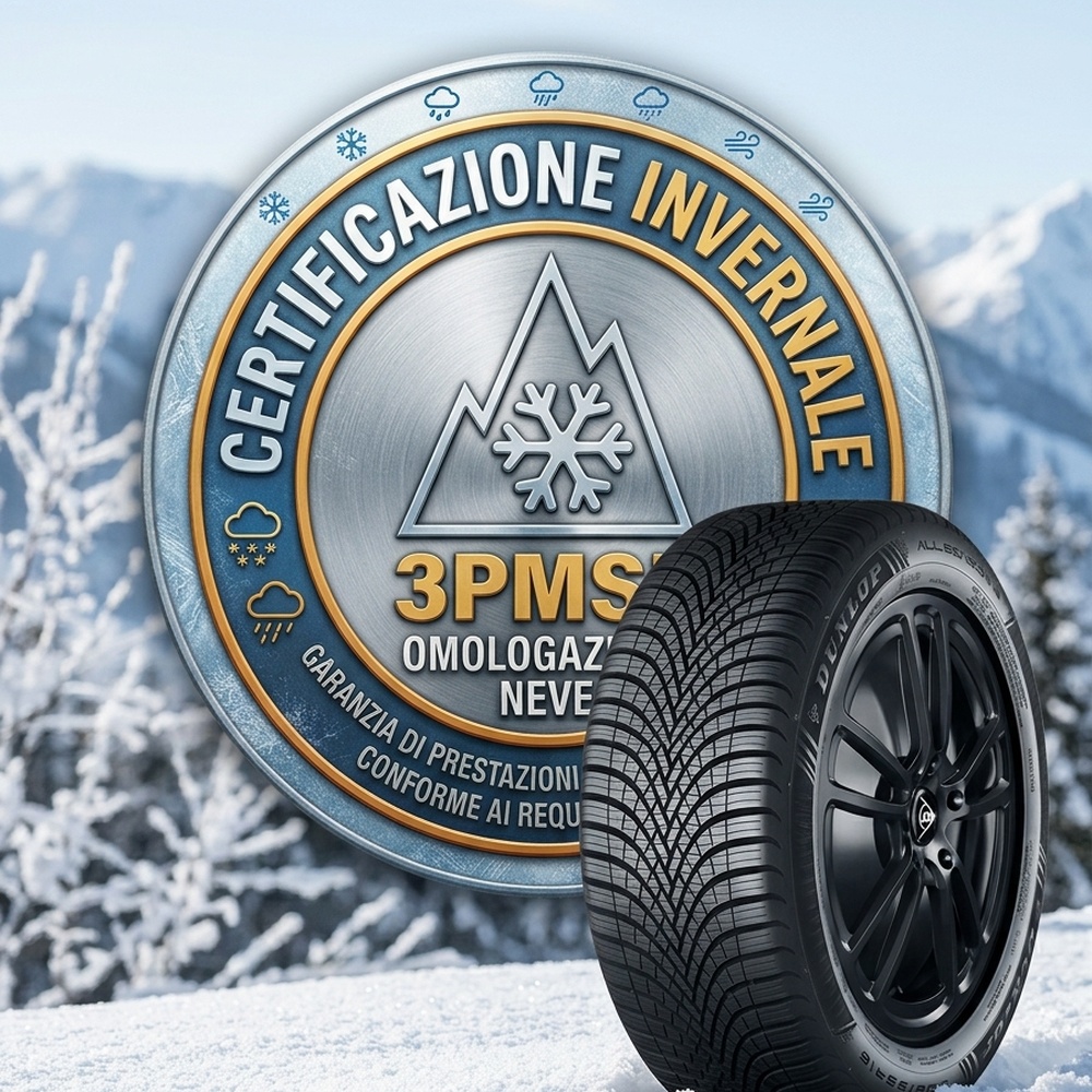 Certificazione Invernale 3PMSF Dunlop All Season 2