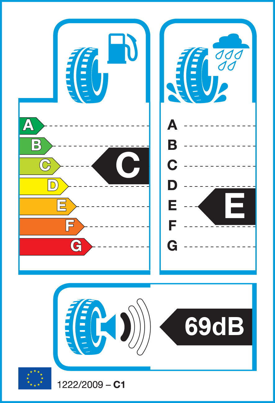 Etichetta Europea Vredestein Vredestein 205/55 R16 91V QUATRAC 5 pneumatici nuovi All Season