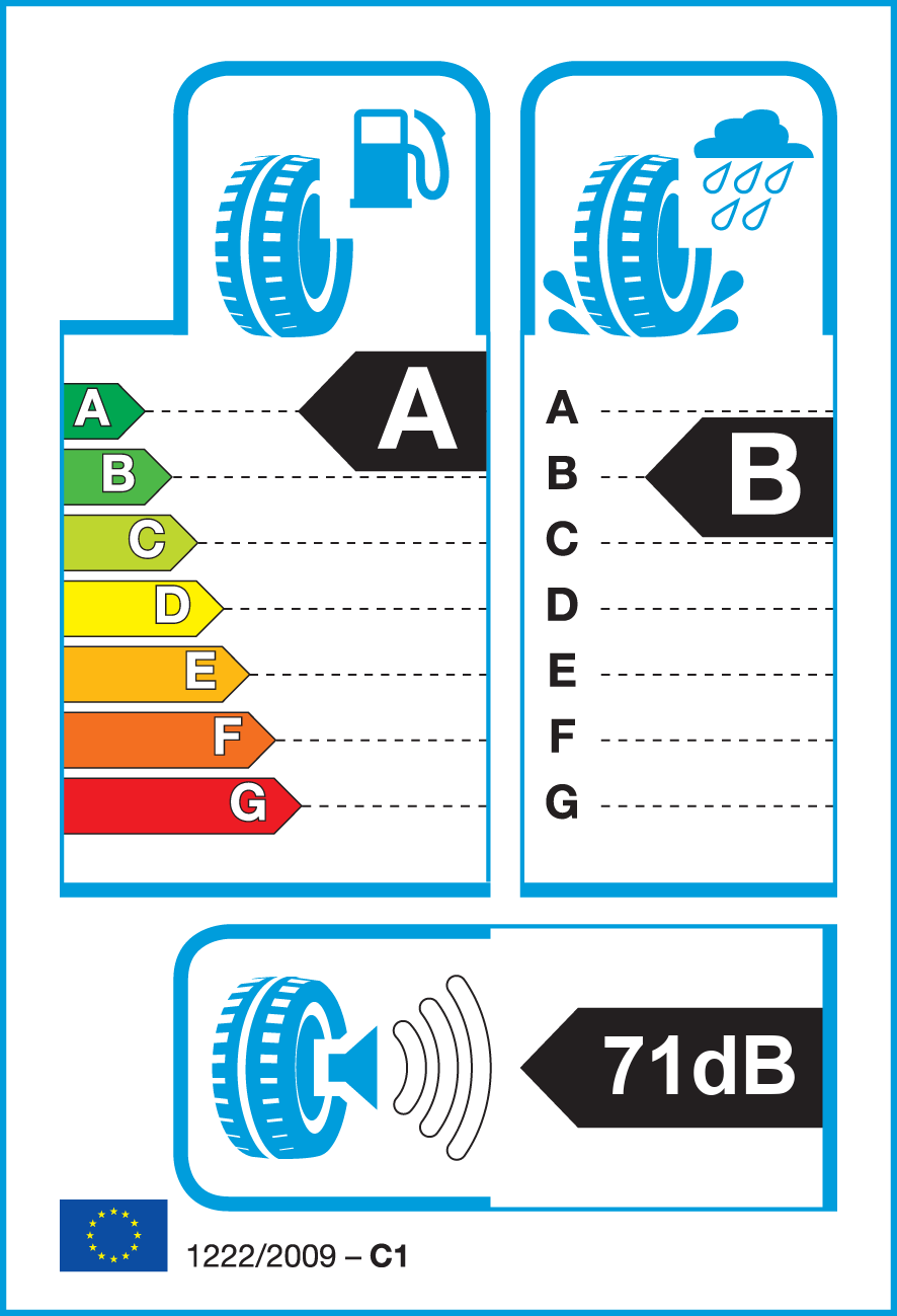 Etichetta Europea Continental Continental 205/55 R16 91V EcoContact 6 pneumatici nuovi Estivo
