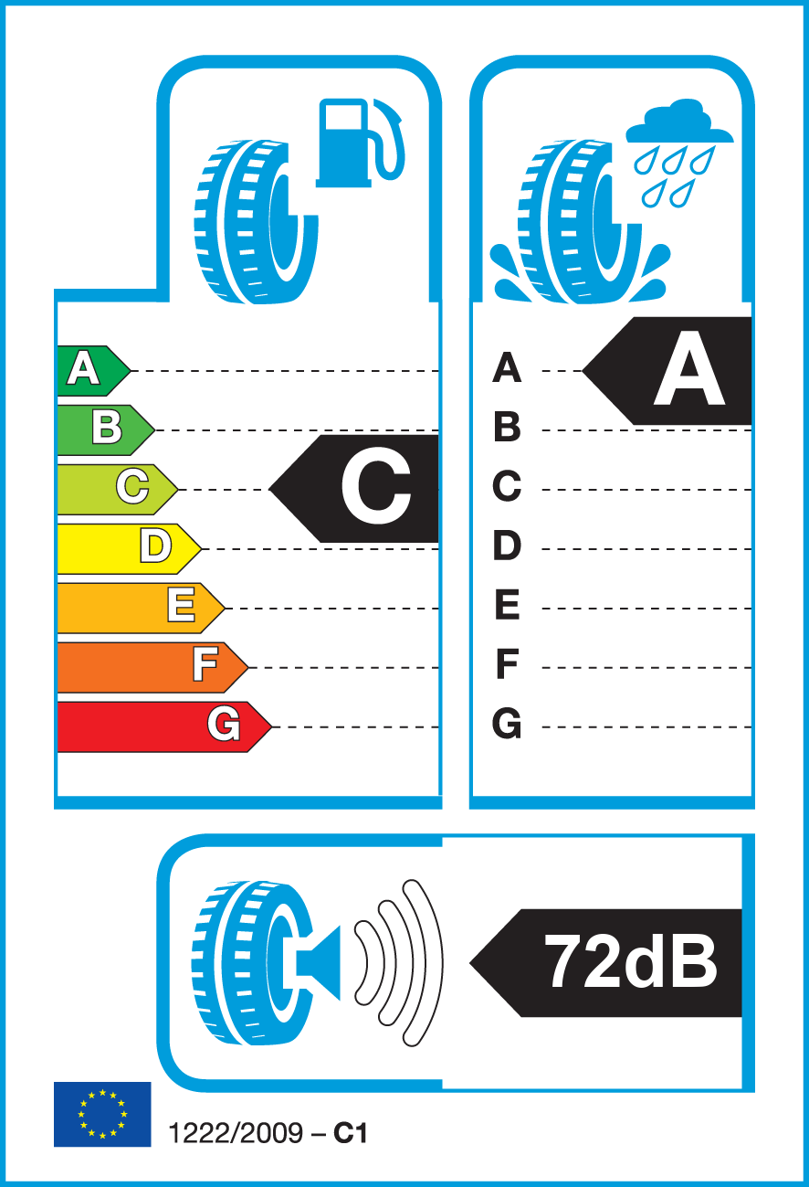 Etichetta Europea Continental Continental 225/40 R20 94Y Prem.Contact 6 SSR XL Runflat pneumatici nuovi Estivo